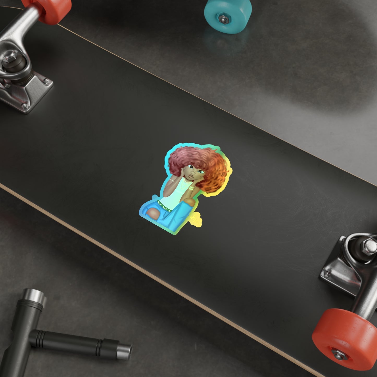 "Good Anxiety" Holographic Sticker