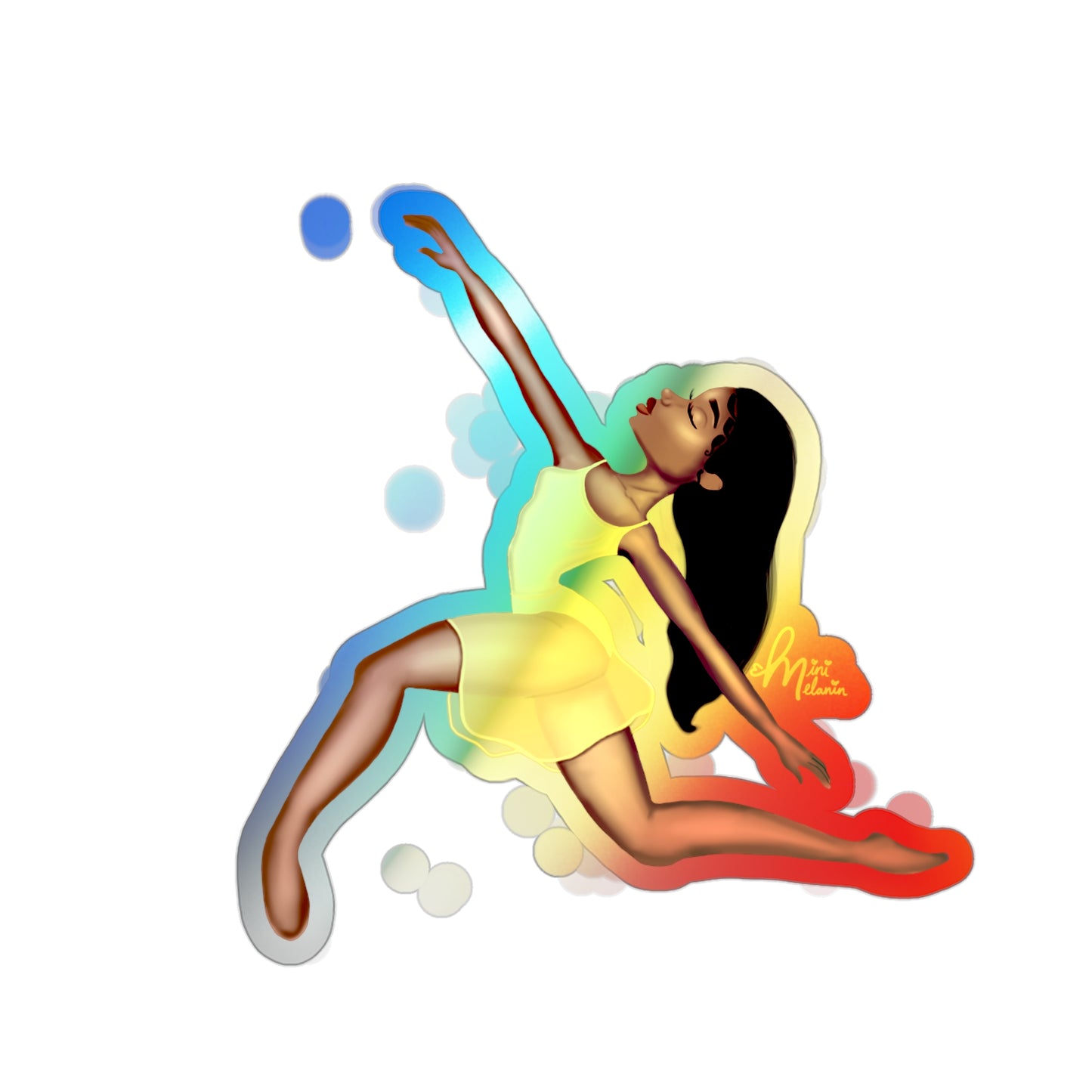 "Flow" Holographic Sticker