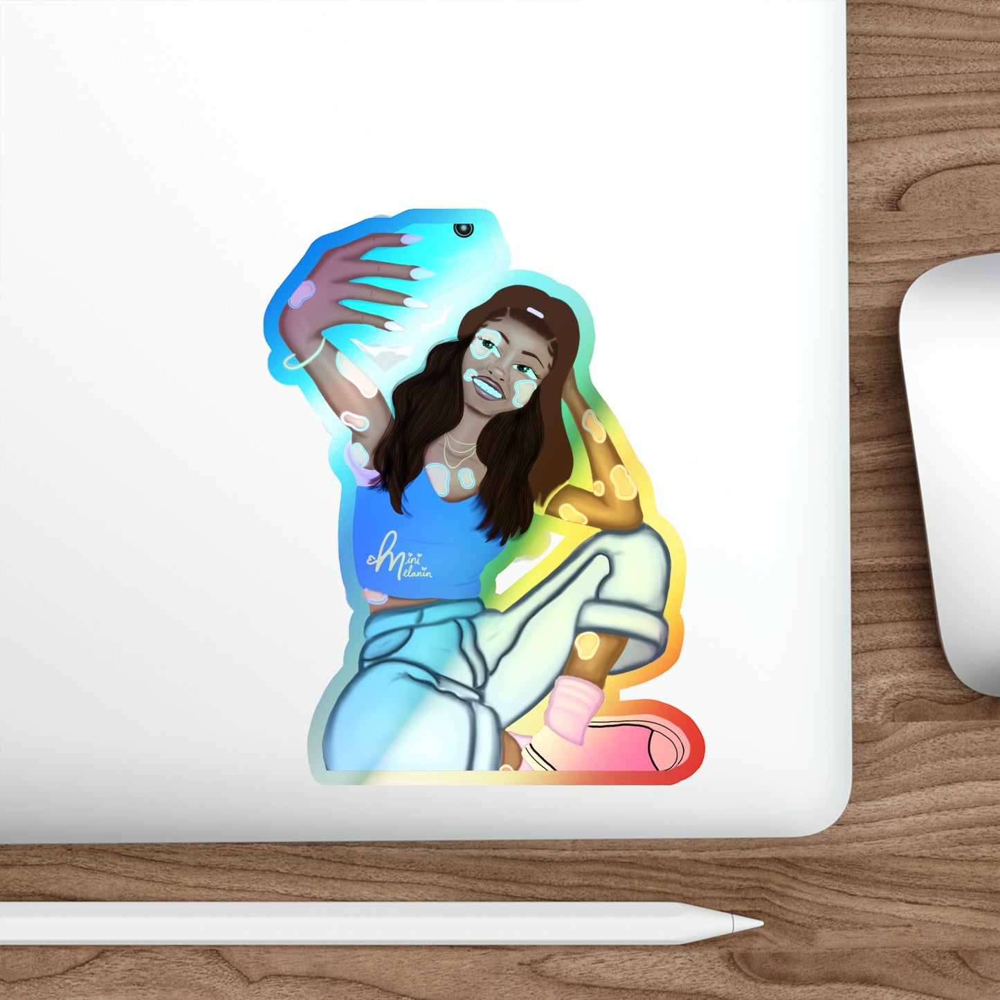 "Glow" Holographic Sticker