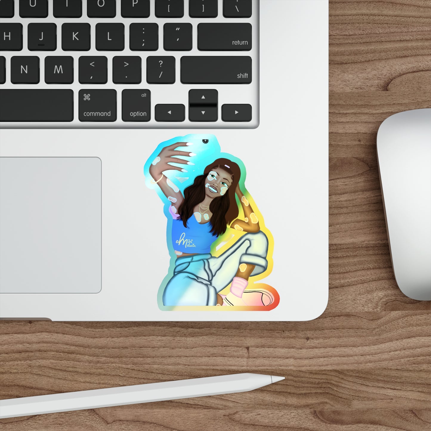 "Glow" Holographic Sticker