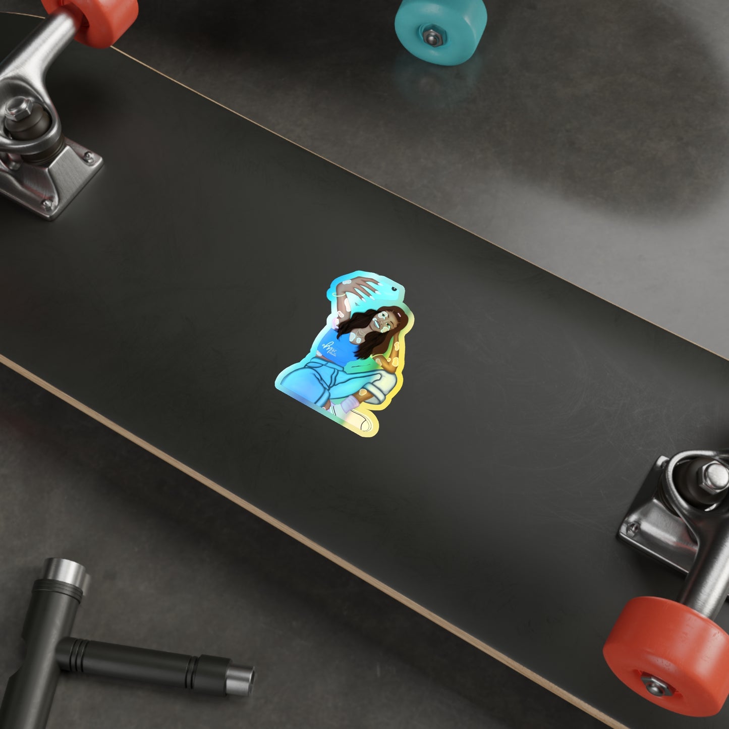 "Glow" Holographic Sticker