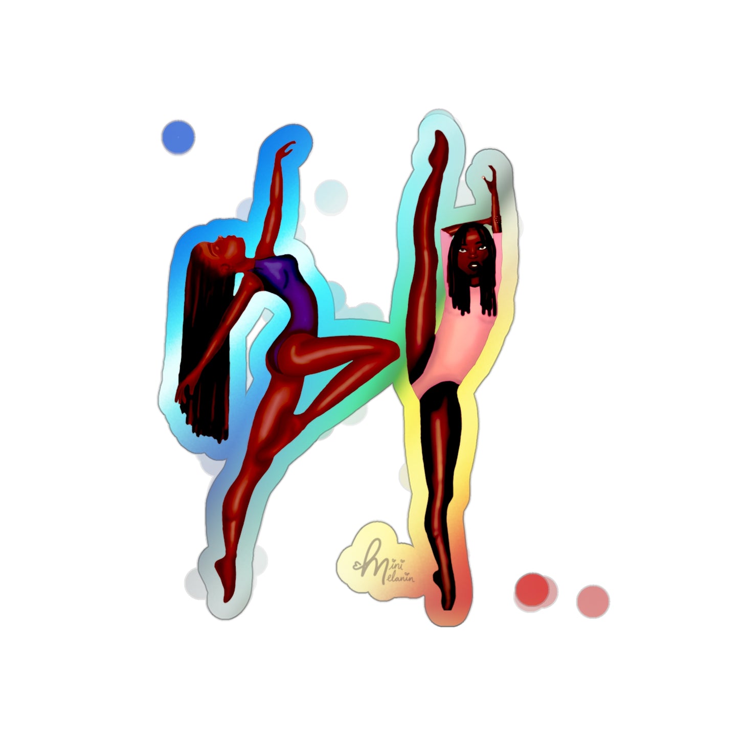 "Joy In Movement" Holographic Sticker