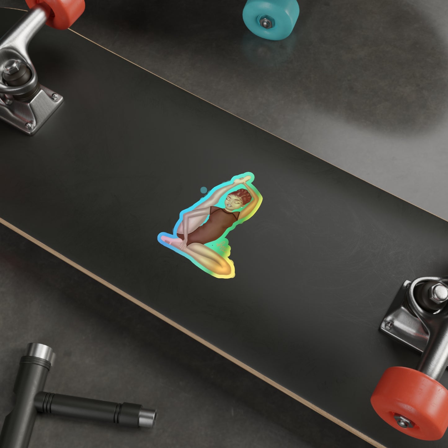 "Effortless" Holographic Sticker