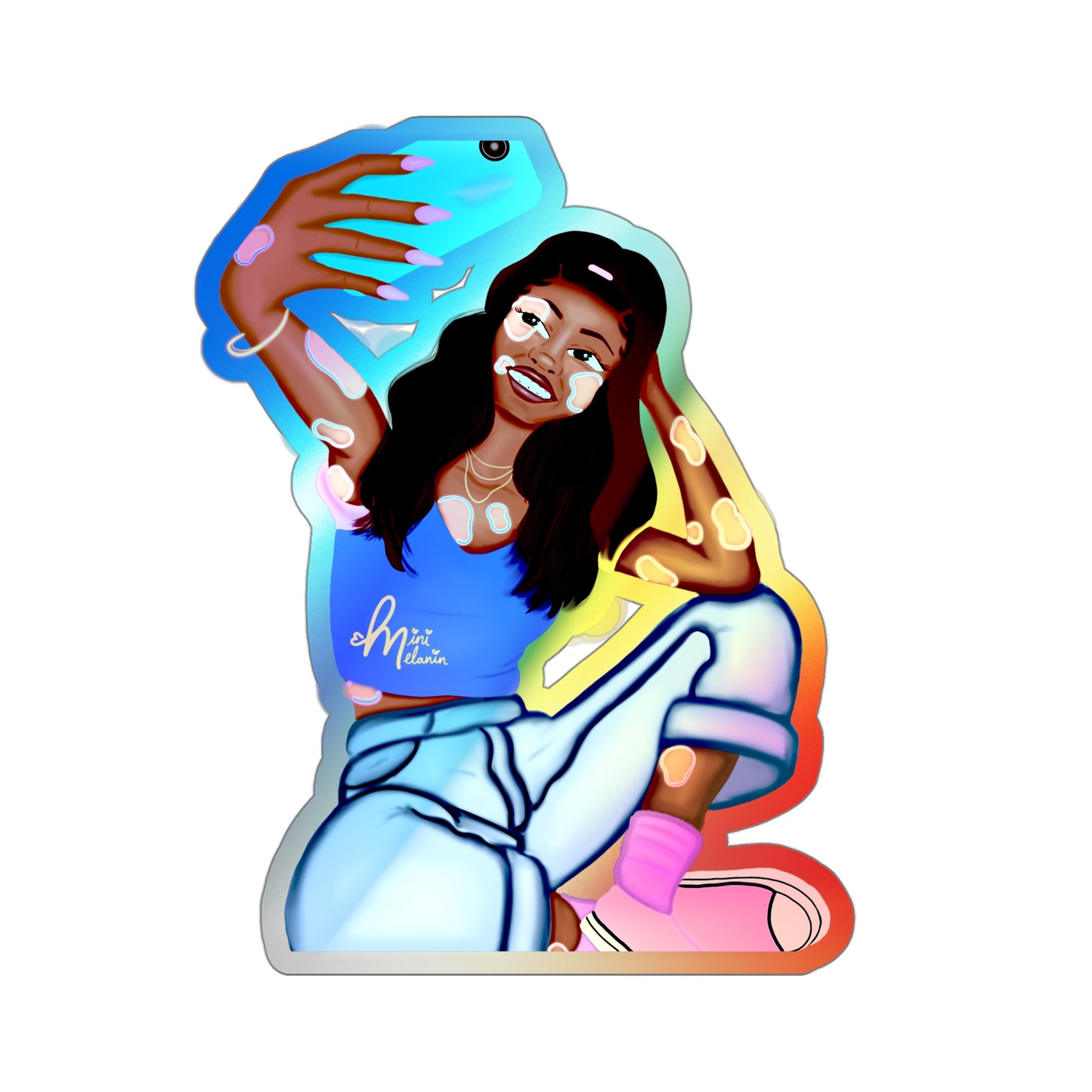 "Glow" Holographic Sticker