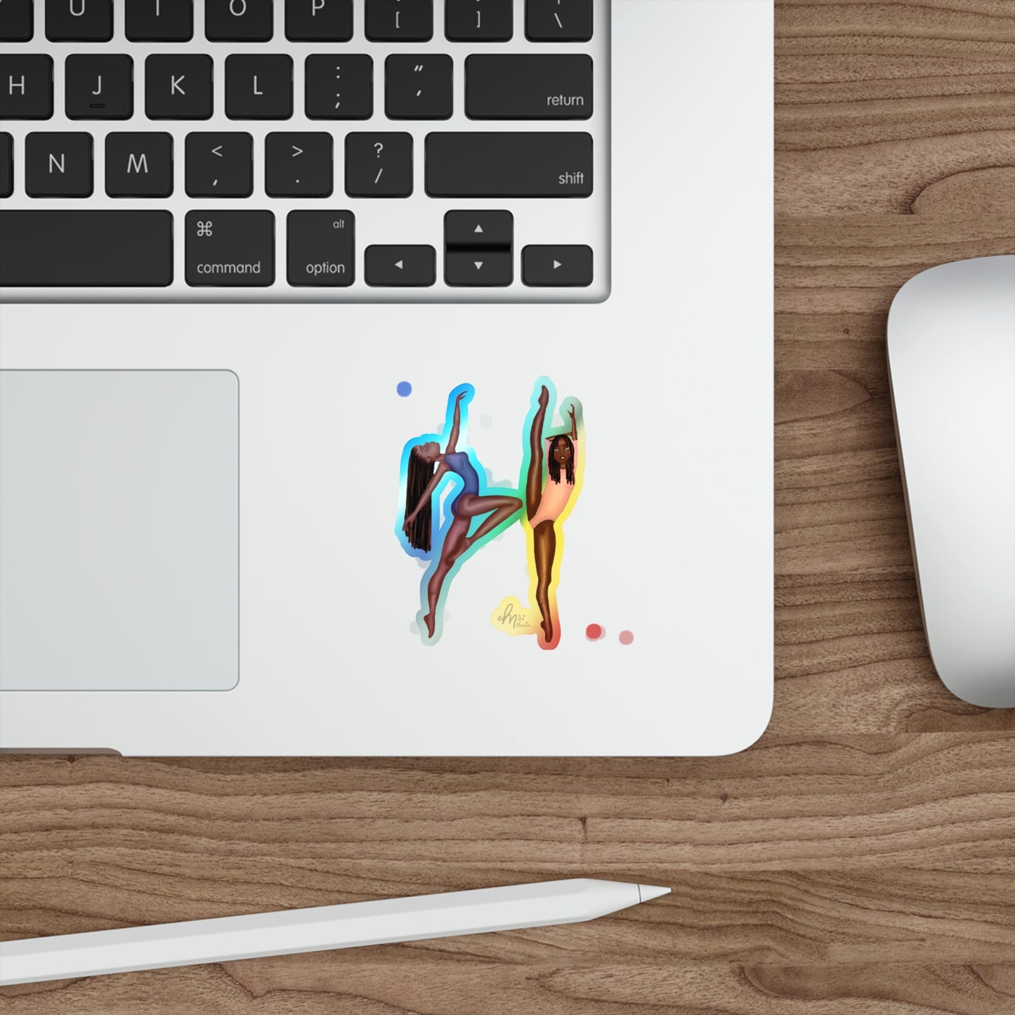 "Joy In Movement" Holographic Sticker