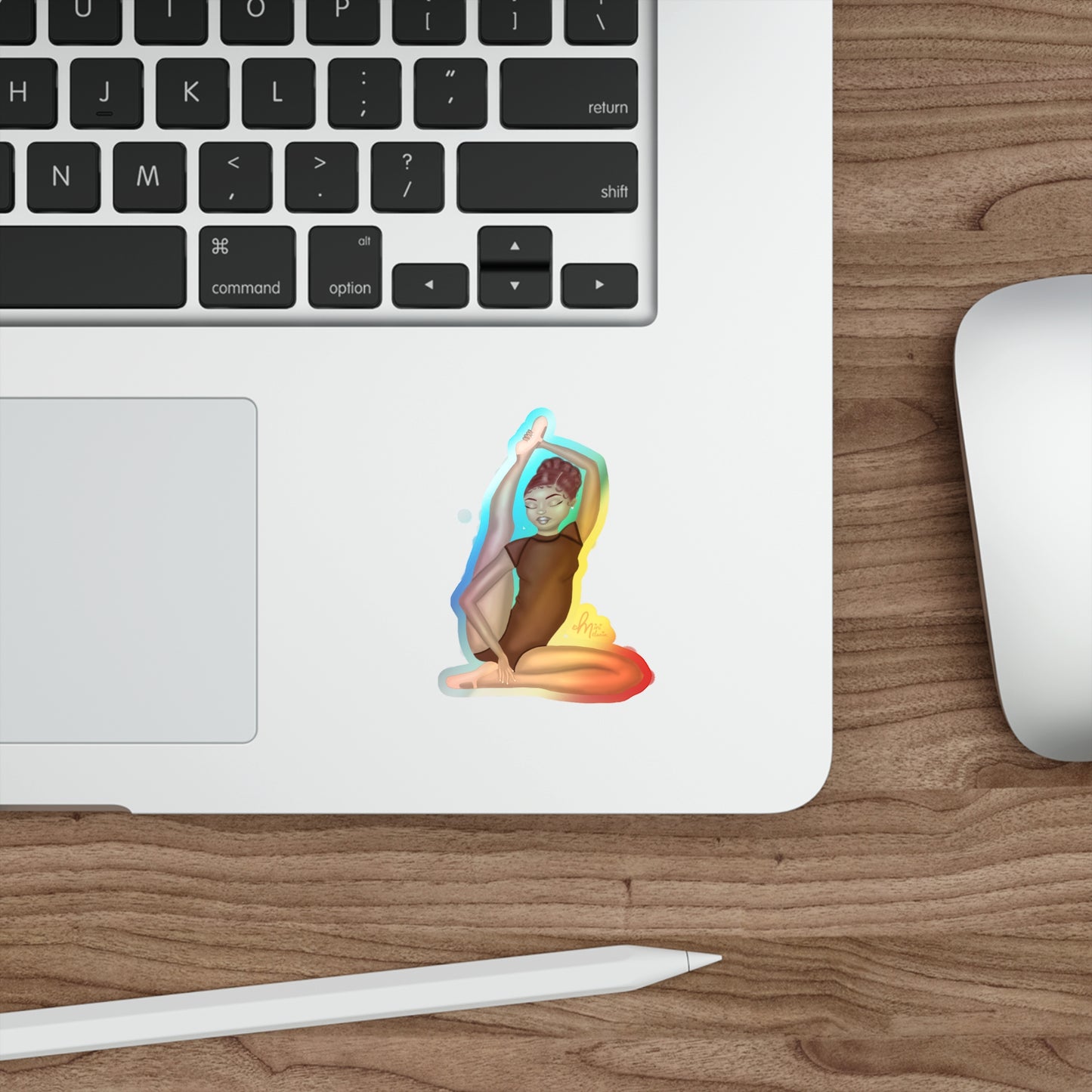 "Effortless" Holographic Sticker
