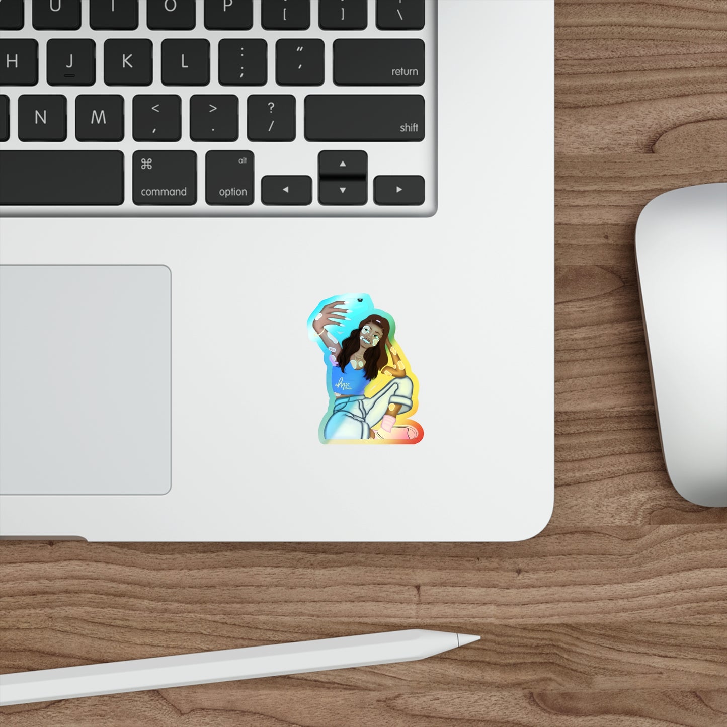"Glow" Holographic Sticker