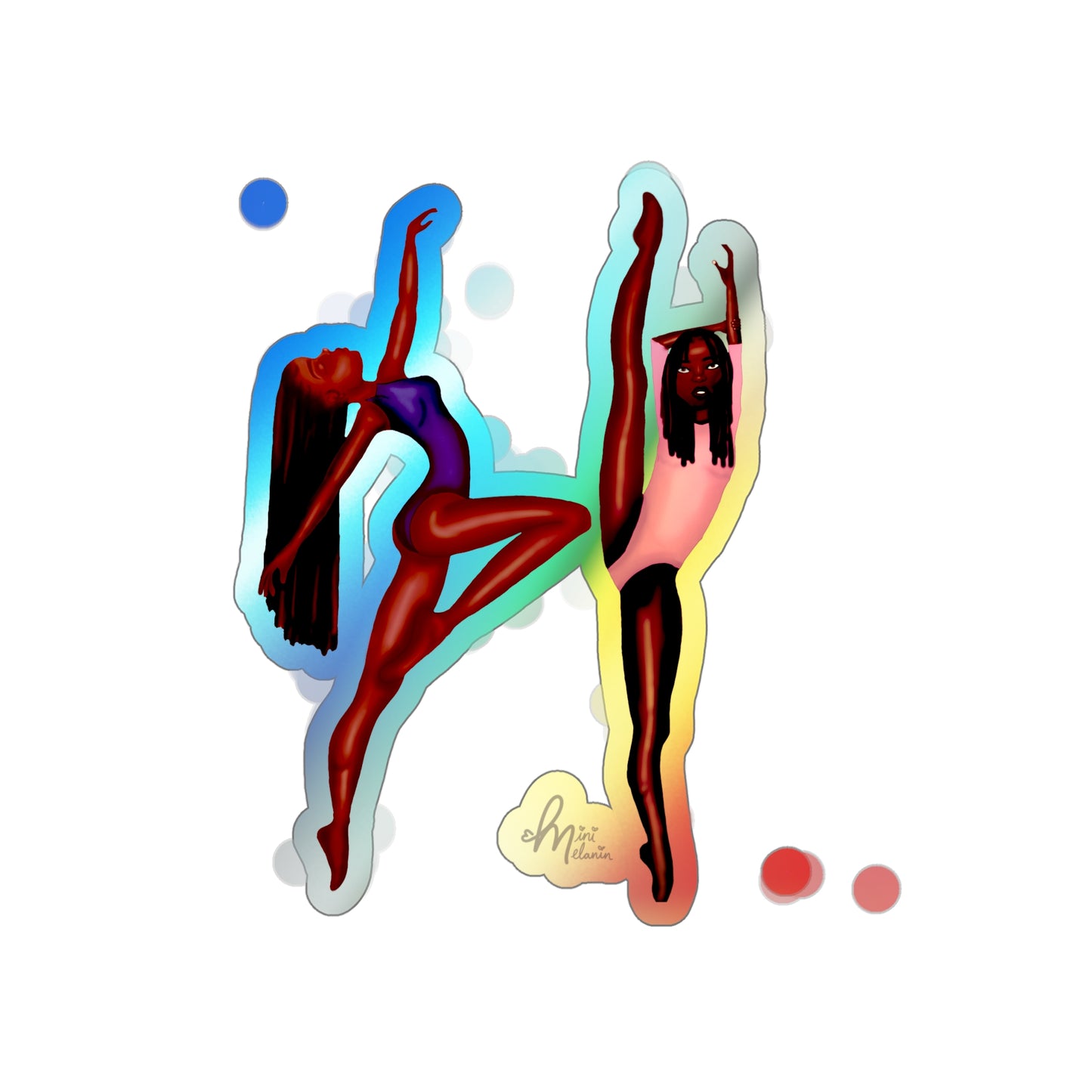 "Joy In Movement" Holographic Sticker
