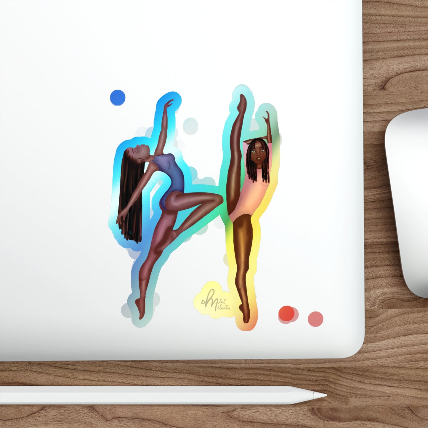 "Joy In Movement" Holographic Sticker
