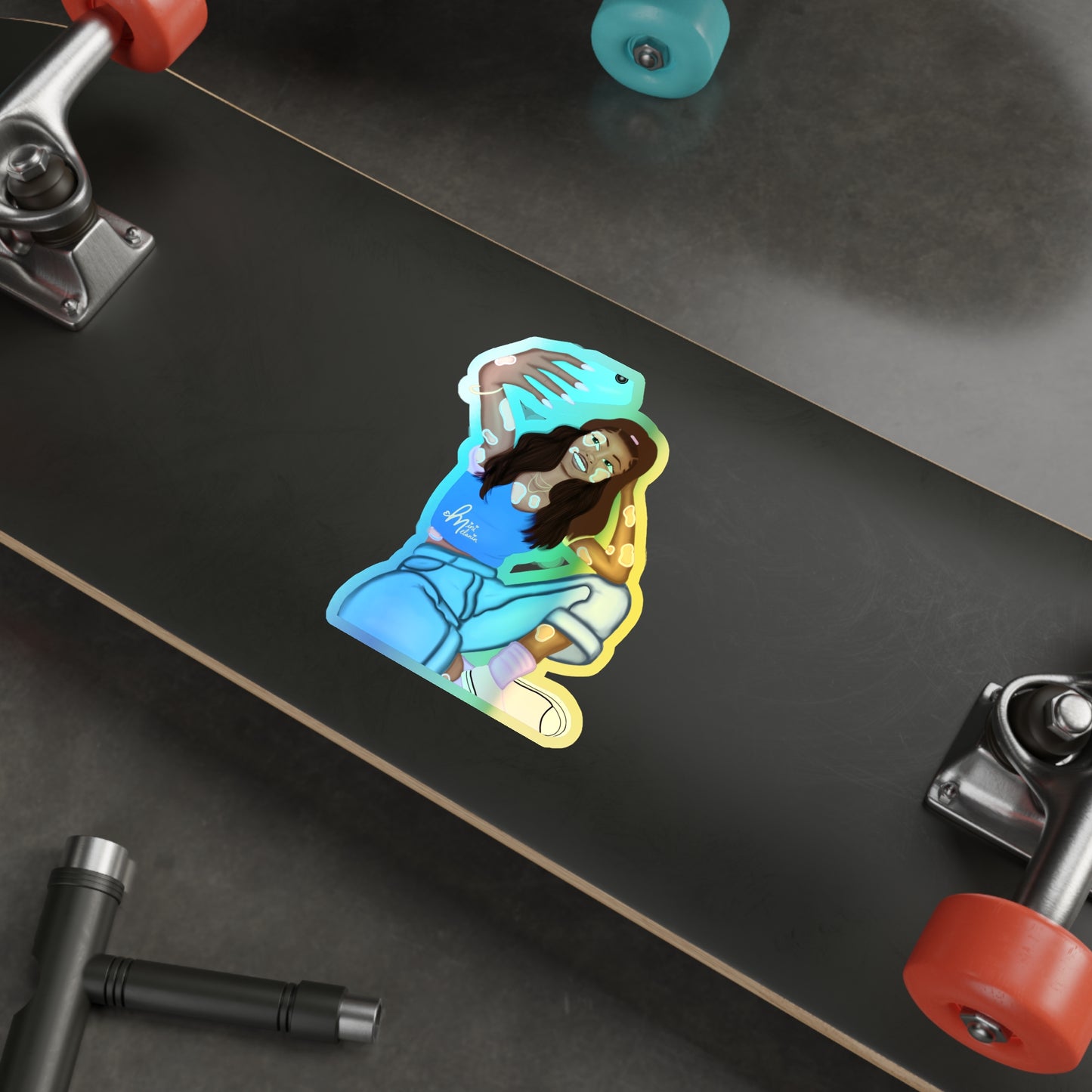 "Glow" Holographic Sticker