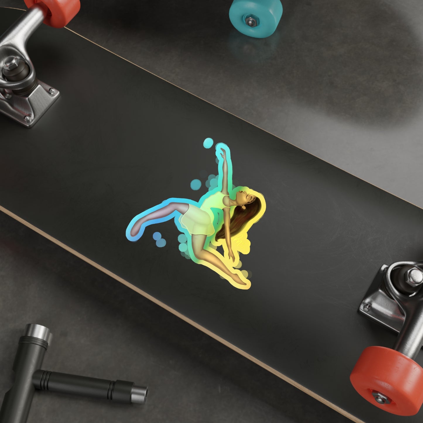 "Flow" Holographic Sticker