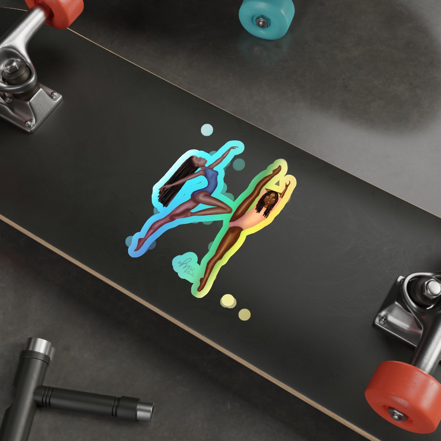 "Joy In Movement" Holographic Sticker