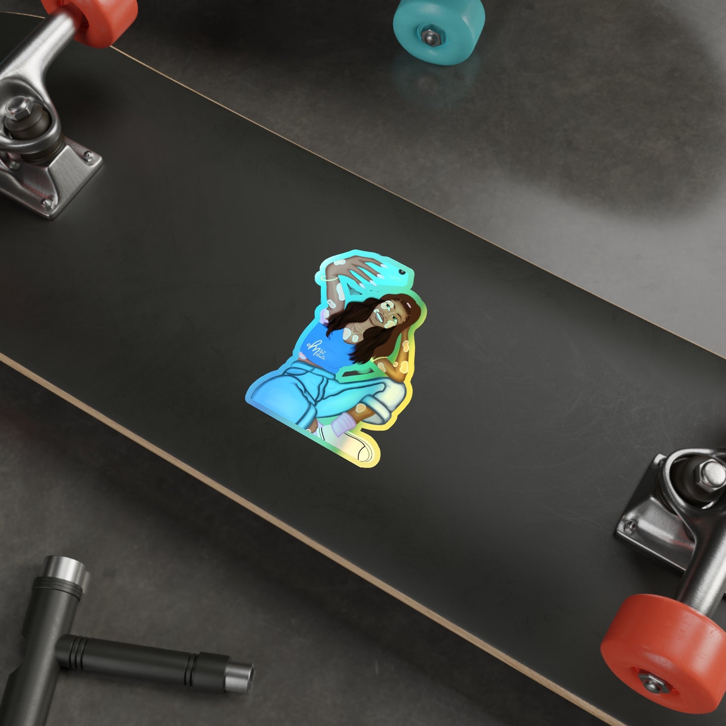 "Glow" Holographic Sticker