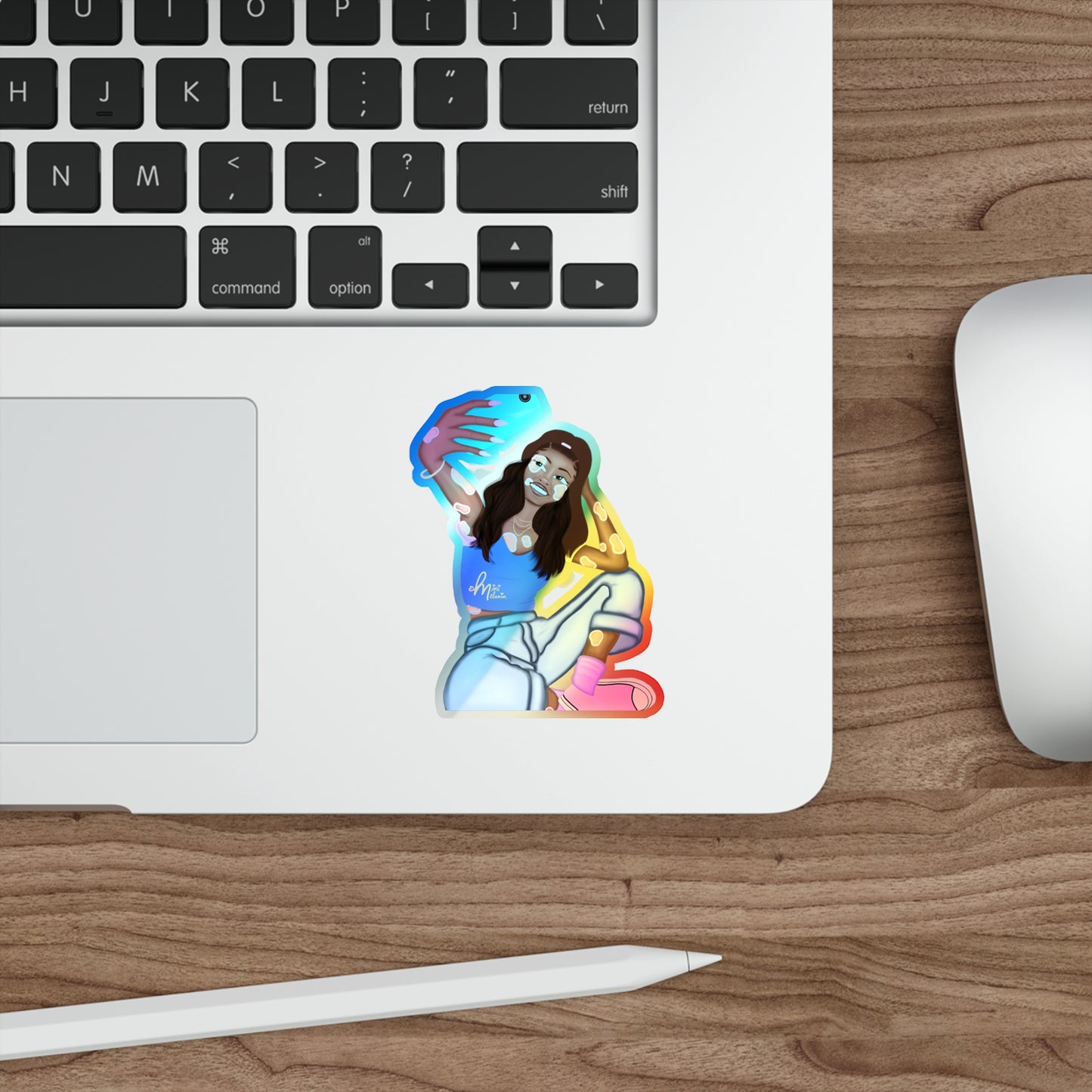 "Glow" Holographic Sticker