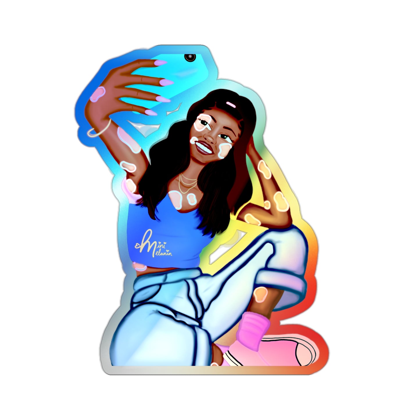 "Glow" Holographic Sticker